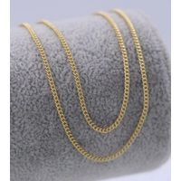 Cadena tejido cubana en Oro Laminado 18k