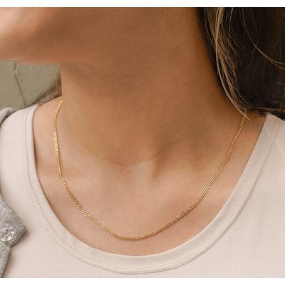 Imagen 2 del producto Cadena tejido cubana en Oro Laminado 18k