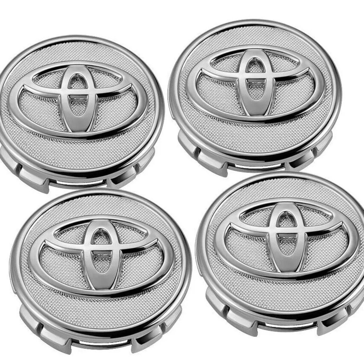 GENERICO - 4 Tapa Centro Llanta Emblema para Toyota 57mm Yaris Prius Corolla
