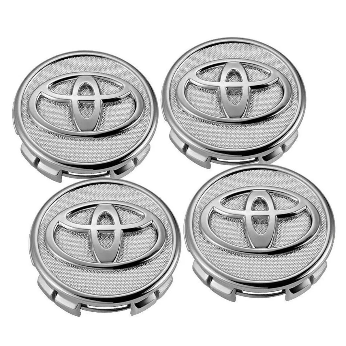 GENERICO - 4 Tapa Centro Llanta Emblema para Toyota 57mm Yaris Prius Corolla