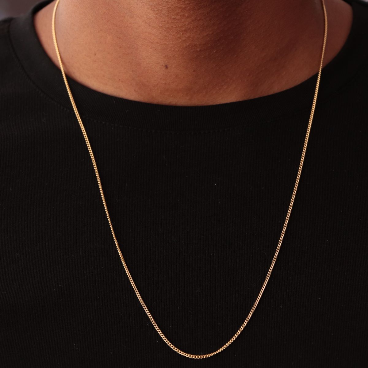 GENERICO - Cadena cubana en Oro Laminado 18k