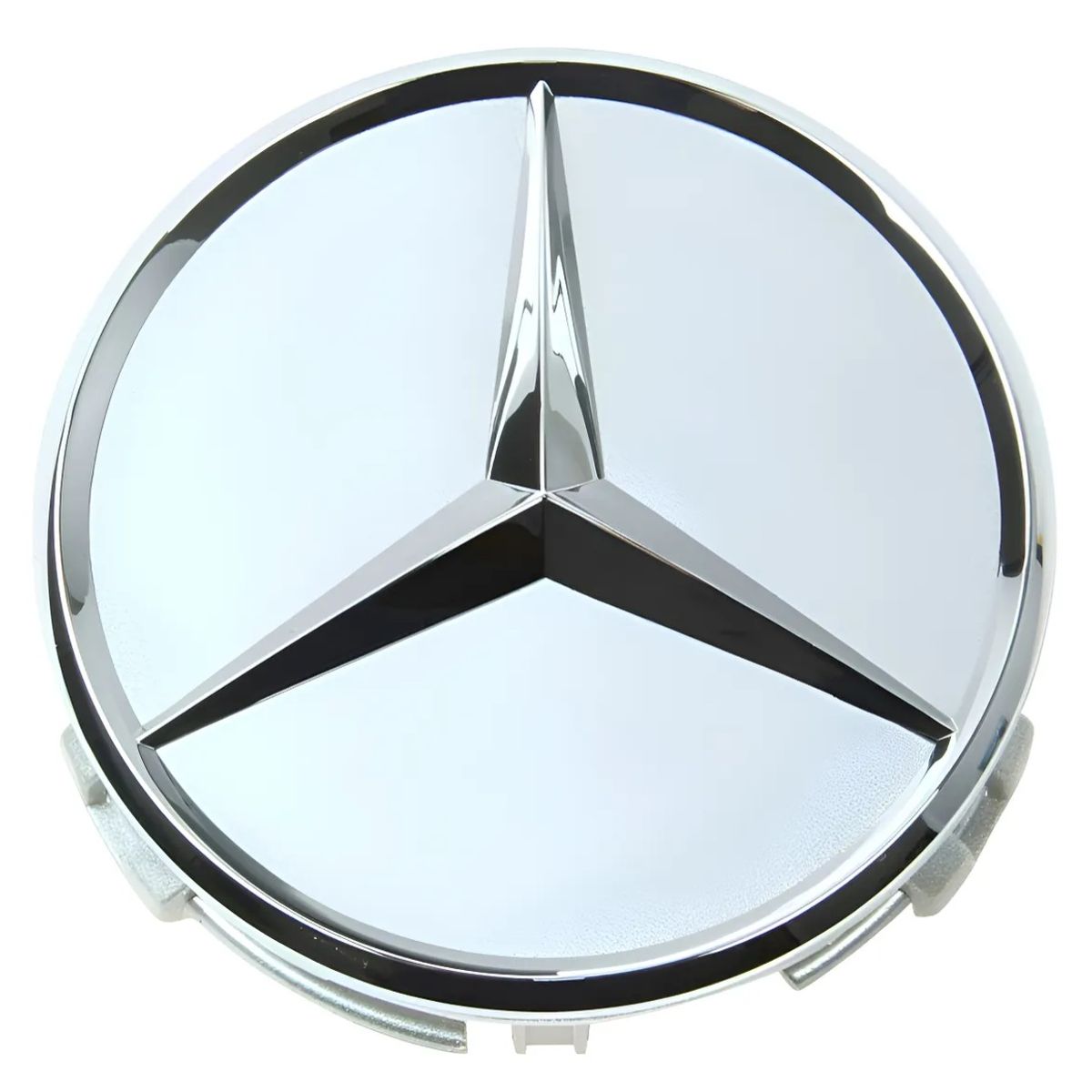 GENERICO - Tapa Centro Llanta para Mercedes Benz 75mm Plateada