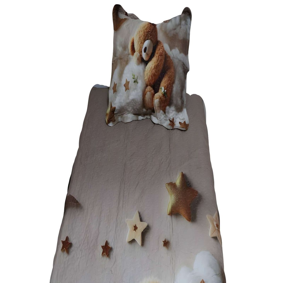 GENERICO - CUBRECAMA QUILT INFANTIL DE VERANO 5D PLAZA Y MEDIA 180 X 230 CM