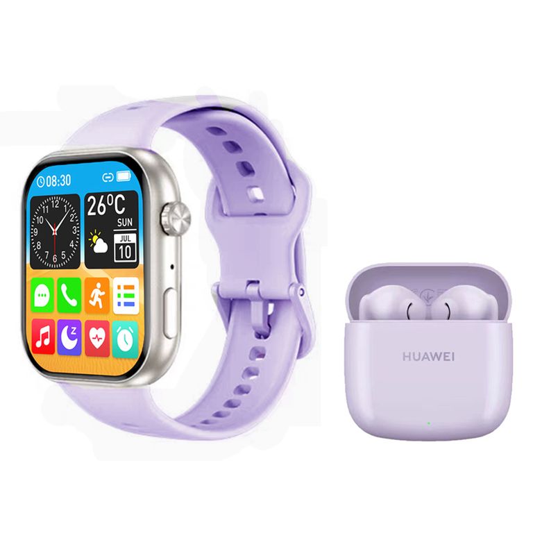 Audífonos Freebuds Se 2-Morado y Reloj Inteligente Honor 2I