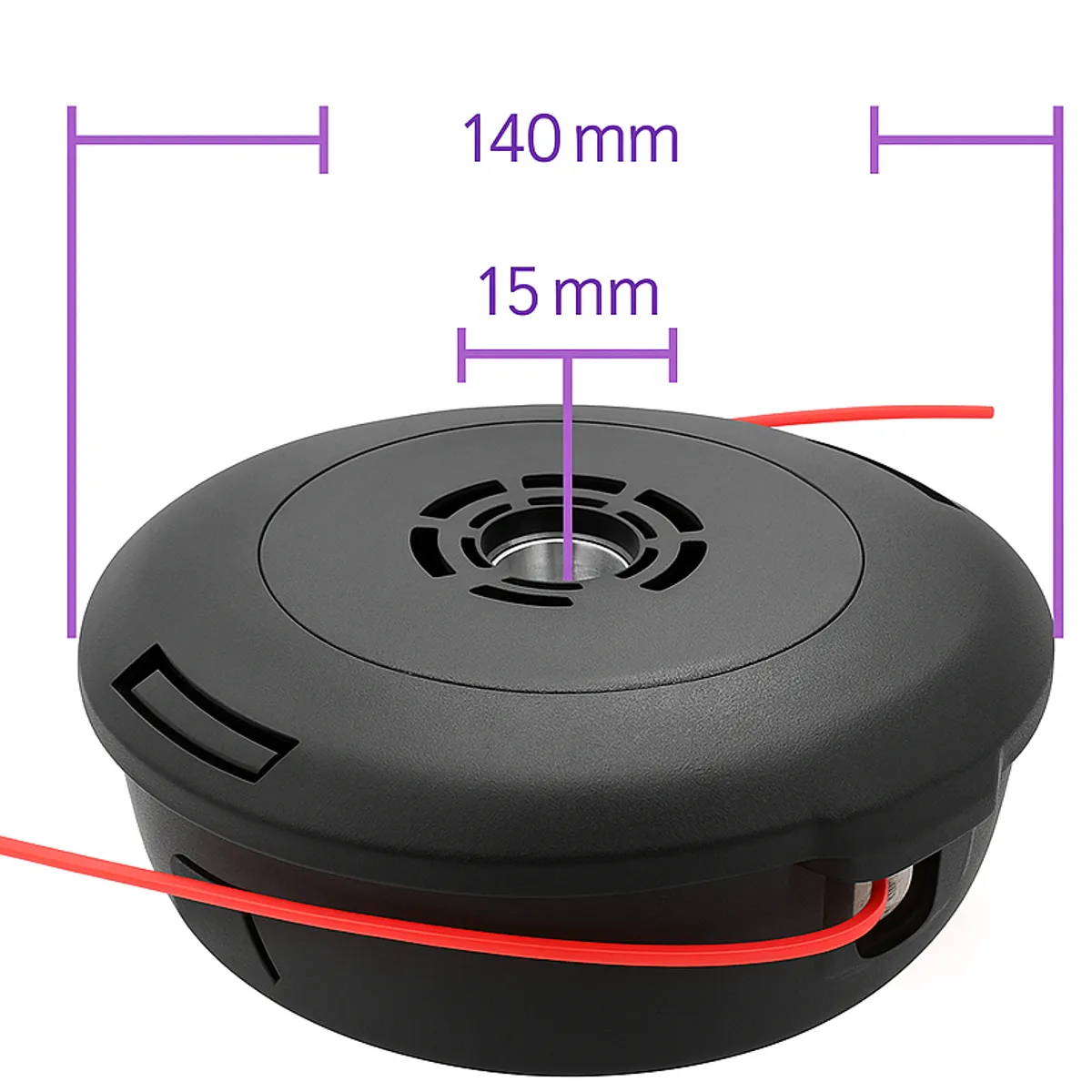 GENERICO - Cabezal Trimmer T45 Desbrozadora Compatible Husqvarna