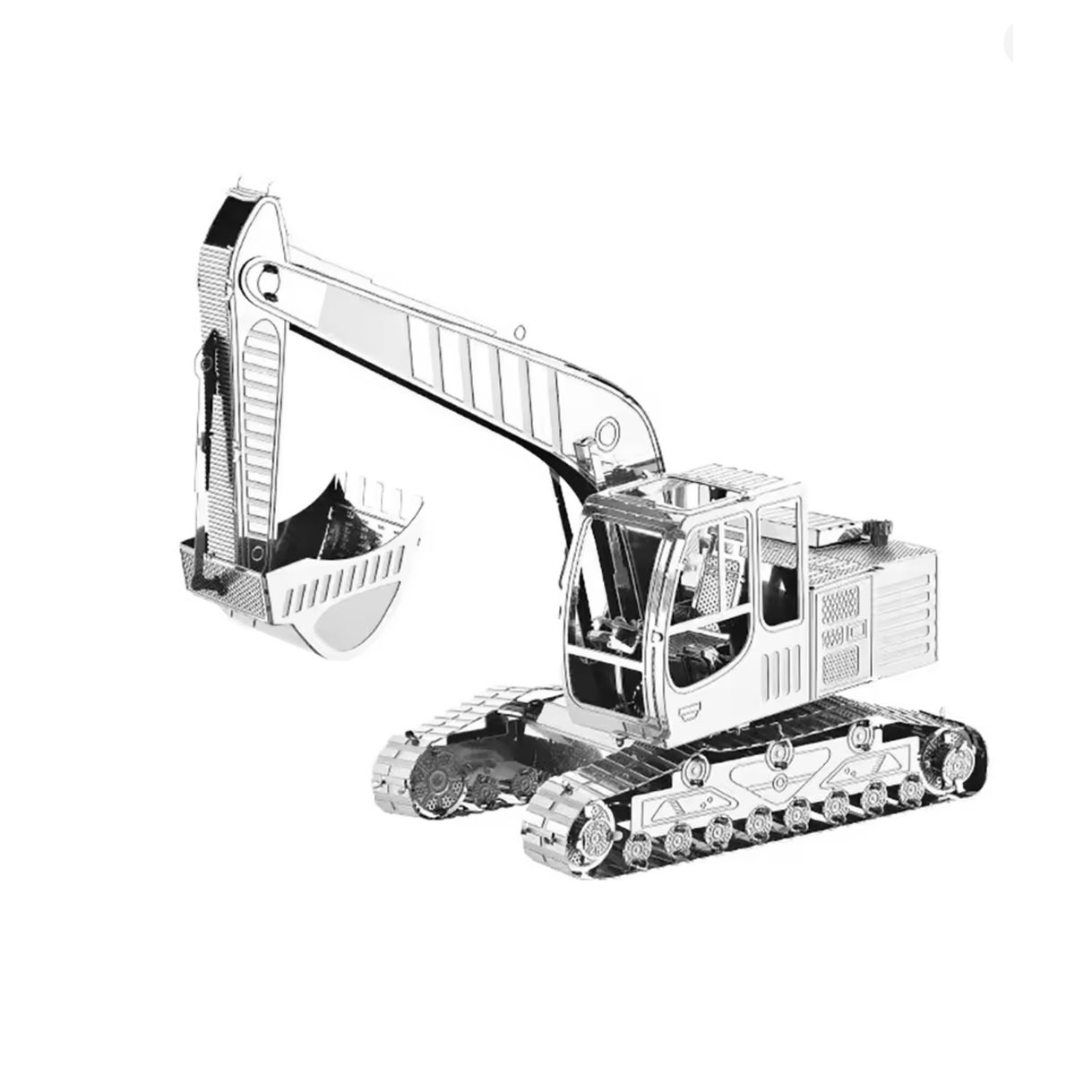GENERICO - Puzzle Metal retroexcavadora para armar regalo