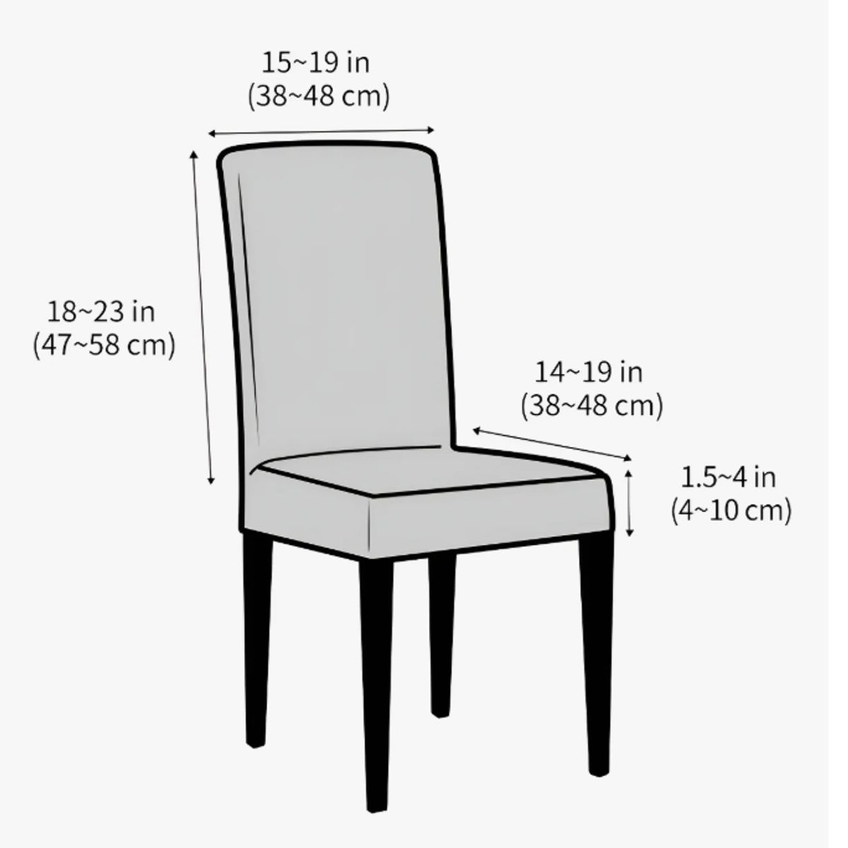 GENERICO - Pack 6 Funda De Silla Para Comedor Tela Gruesa BURDEO