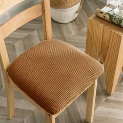 GENERICO - Set De 6 Funda De Asiento Para Silla De Comedor CAQUI