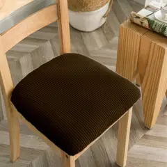 GENERICO - Set De 6 Funda De Asiento Para Silla De Comedor CAFE