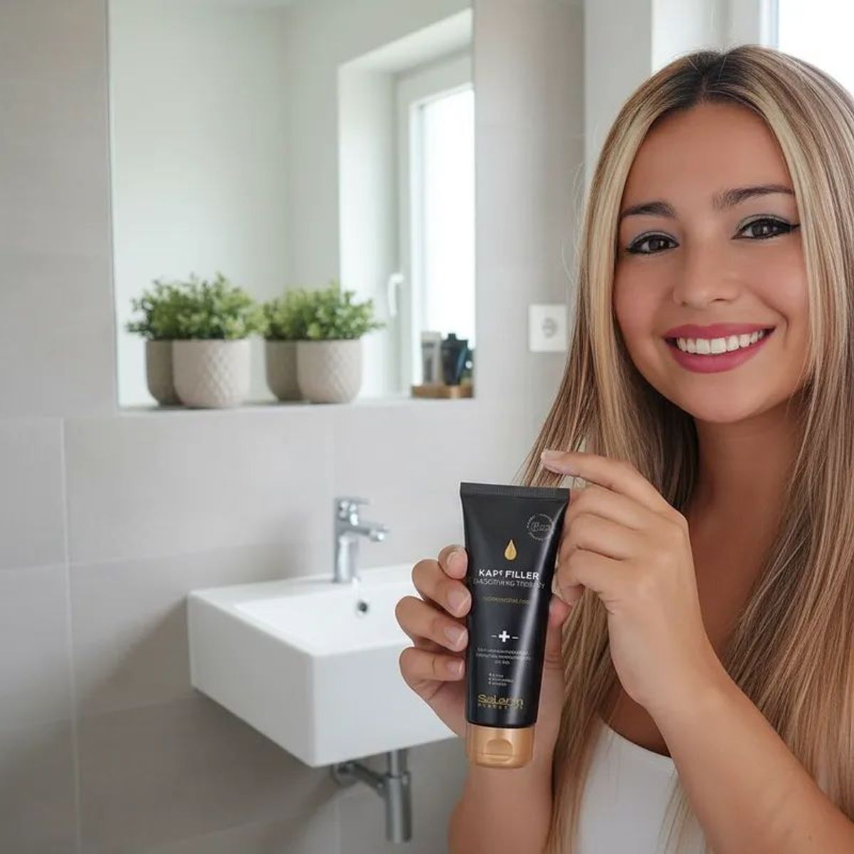 SALERM - Salerm Kaps Filler Mascarilla Mantenimiento Lisos 200ml