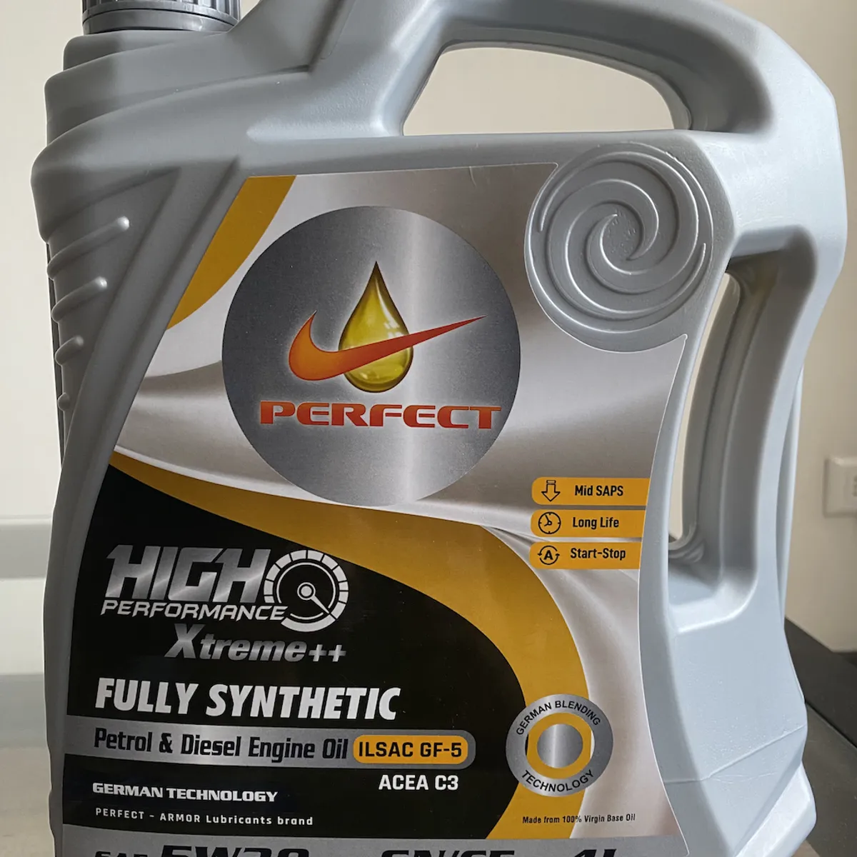 GENERICO - Aceite Motor 5W30 4 Lts Synthetic Perfect Emiratos Arabe