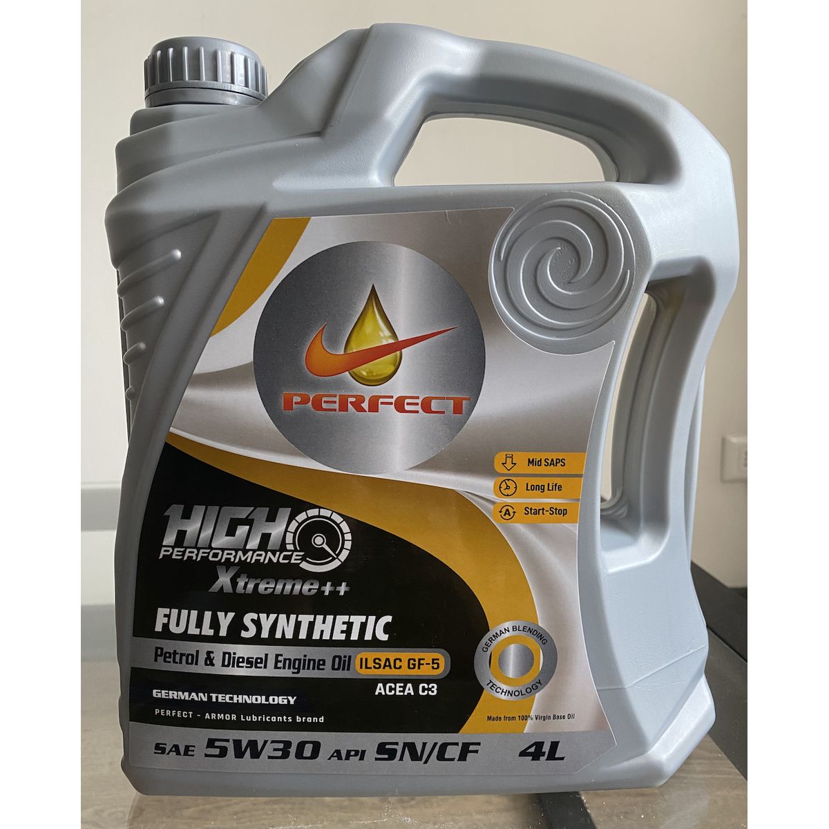 GENERICO - Aceite Motor 5W30 4 Lts Synthetic Perfect Emiratos Arabe