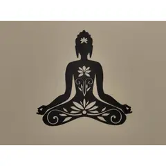 GENERICO - Figura decorativa Arte de pared de meditación de Buda