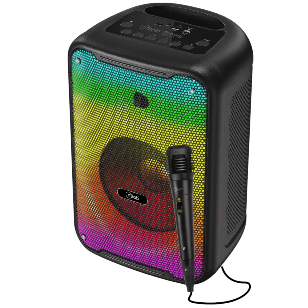 MLAB - Parlante Bluetooth Flaming Light Flow 8 RGB  20W RMS C Mic