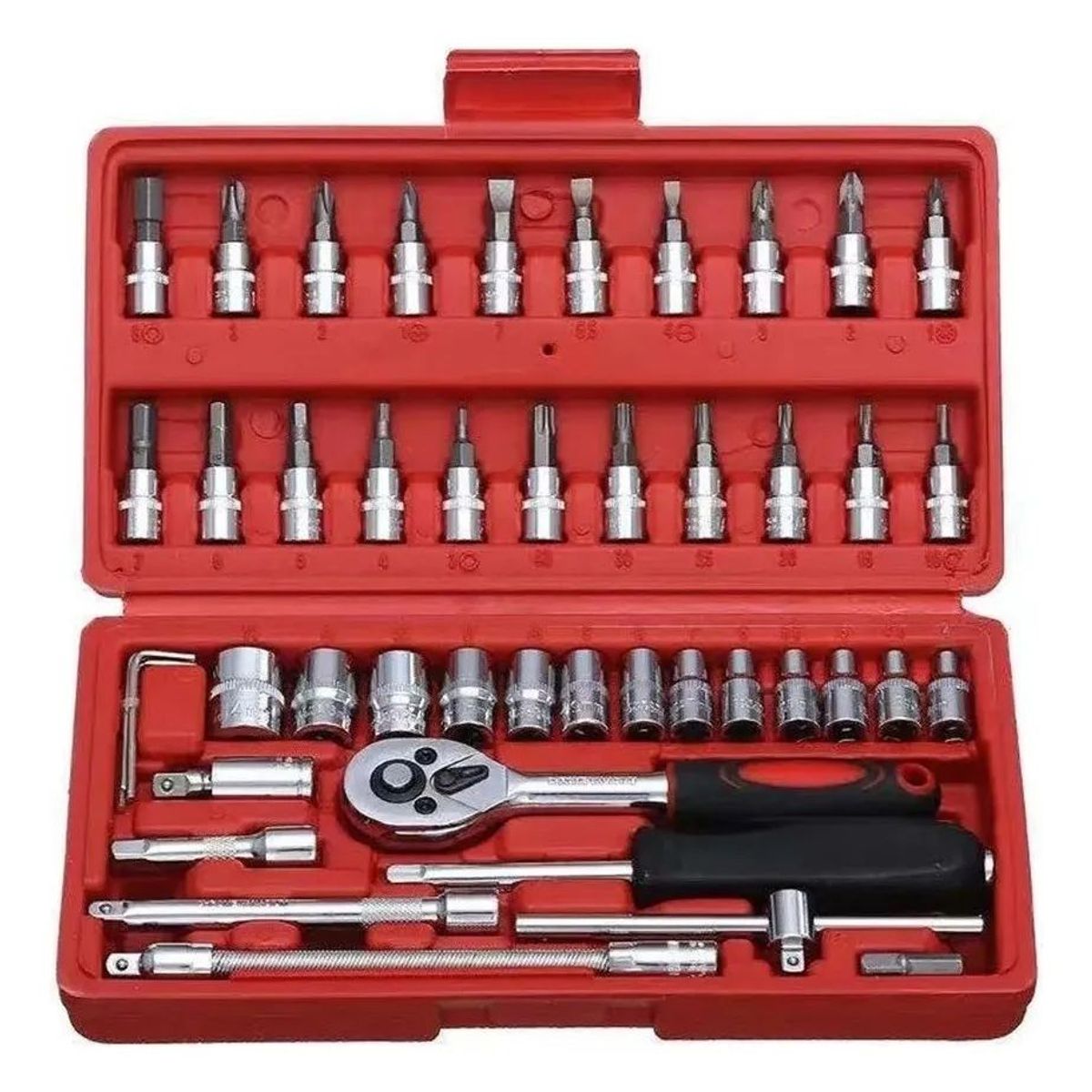 OEM - Juego Caja Set Dados Con Chicharra 1/4 46 Pcs