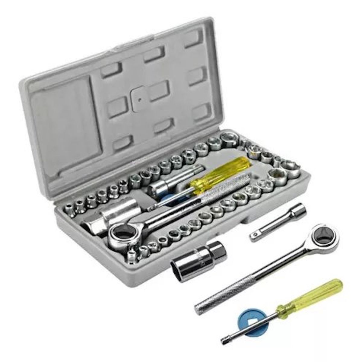OEM - Juego Caja Set Dados Chicharra Herramientas 40 Piezas Full
