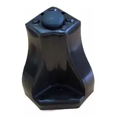 GENERICO - Base Europea con Respaldo tubular 1 plaza 90x190cm LINO GRIS OSCURO