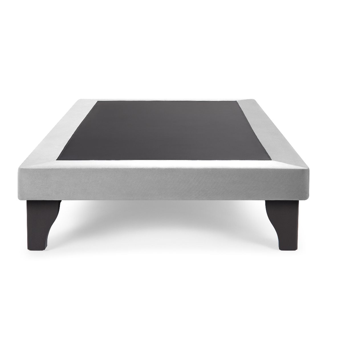 GENERICO - Base Europea mas Respaldo Tubular 1.5 plazas 105x190cm LINO GRIS  CLARO