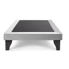 GENERICO - Base Europea mas Respaldo Tubular 1.5 plazas 105x190cm LINO GRIS CLARO