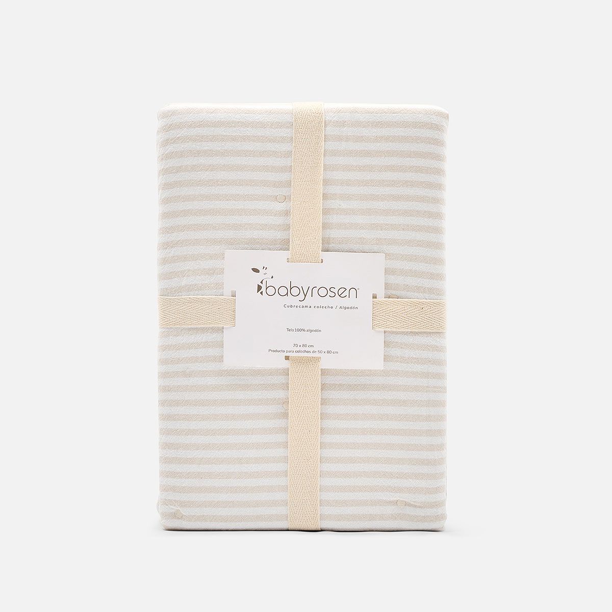 BABYROSEN - Cubrecama Colecho Algodón Bari Arena