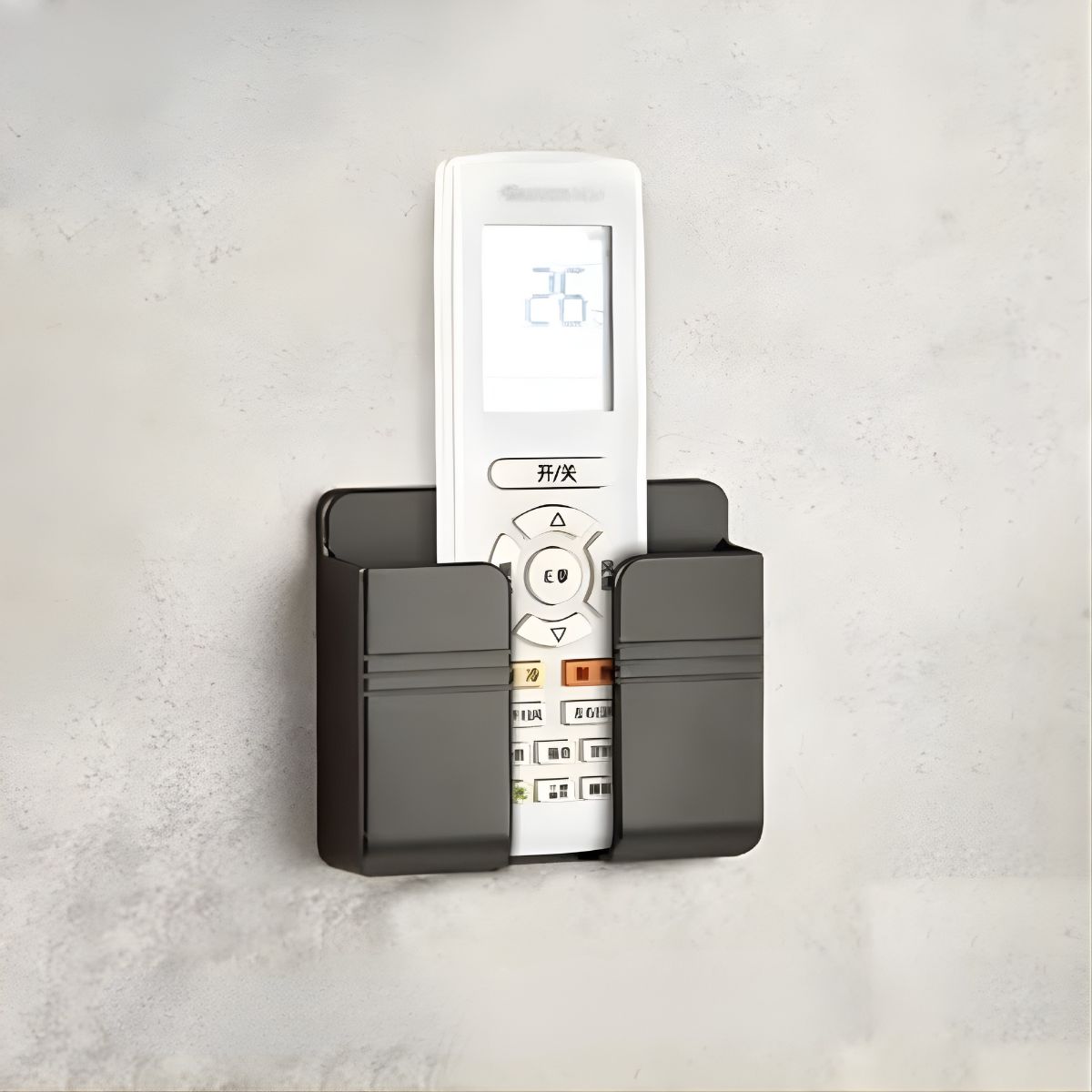 GENERICO - Soporte Negro De Pared Adhesivo Para Celular