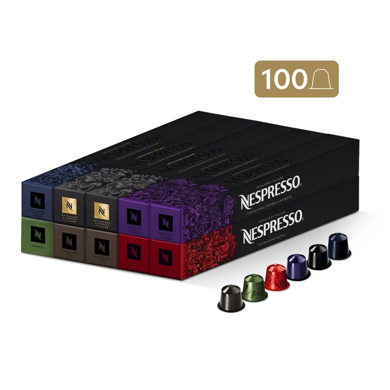 NESPRESSO - Cápsulas de Café Pack Intenso - 100 unidades