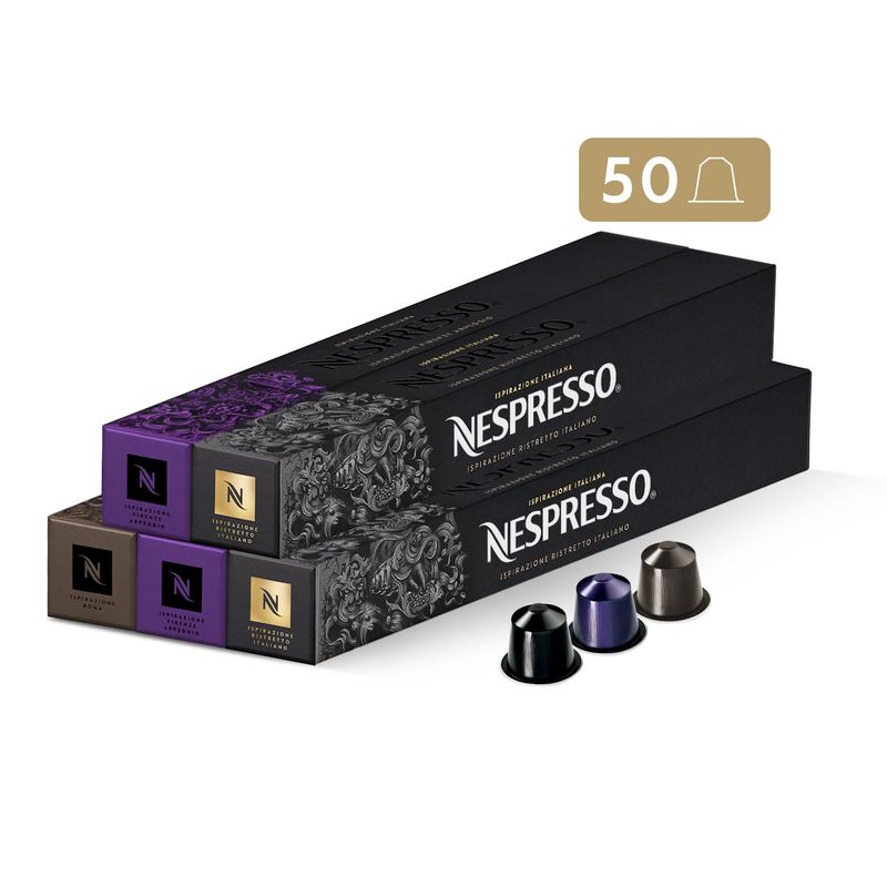 NESPRESSO - Cápsulas de Café Pack Intenso - 50 unidades