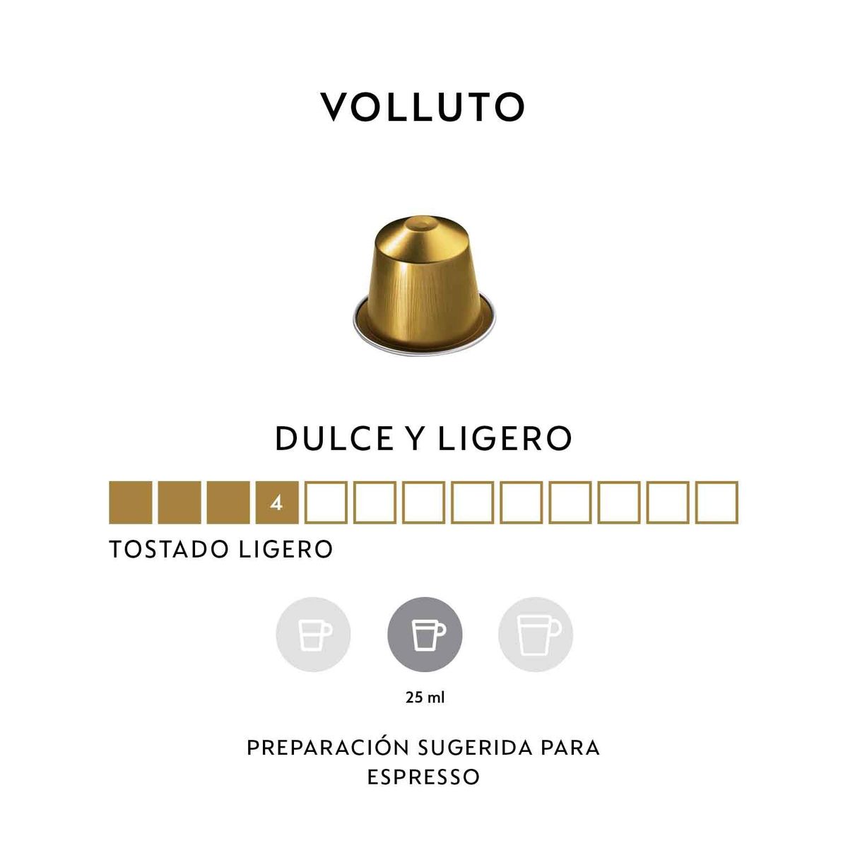 NESPRESSO - Cápsulas de Café Volluto - 50 unidades