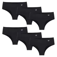 GIOVACCHINO - Pack de 6 Calzones Pantaleta Microfibra Corte Laser Mujer