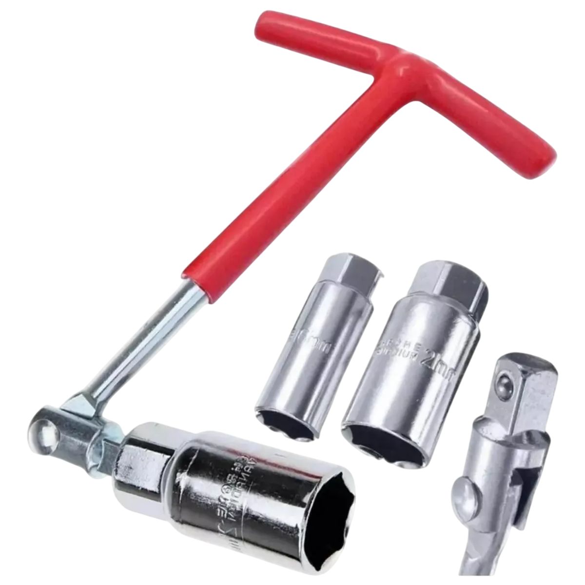 GENERICO - Llave Saca Bujia Profesional 2en1 16mm Y 21mm