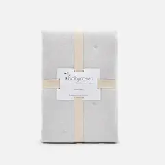 BABYROSEN - Cubrecama Cuna Algodón Stripes Gris
