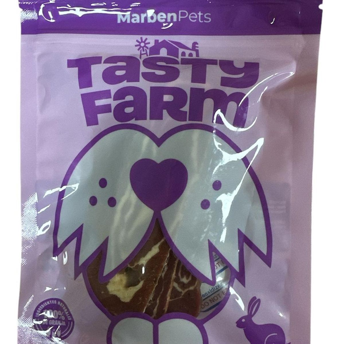 MARBEN PETS - Snack Premium Seco Tasty Farm Para Perros 100g - Pack 2 - Lila