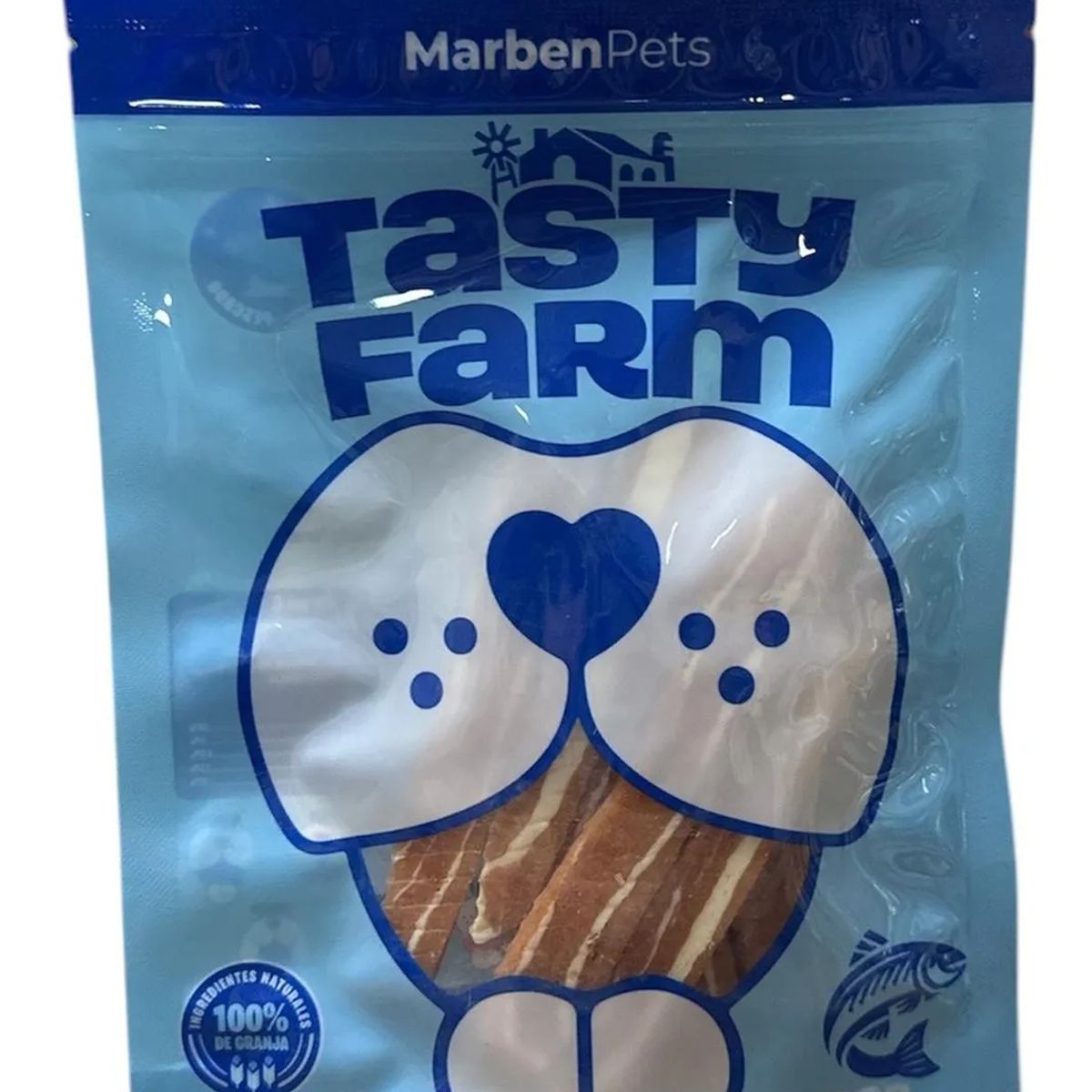 MARBEN PETS - Snack Premium Seco Tasty Farm Para Perros 100g - Pack 2 - Azul