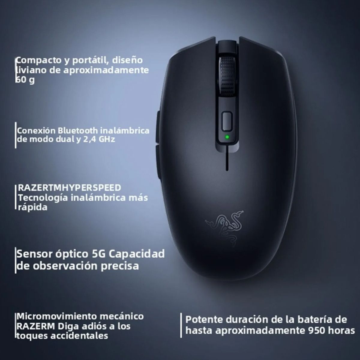 RAZER - Mouse Gamer inalámbrico Razer Orochi V2 - Rosa