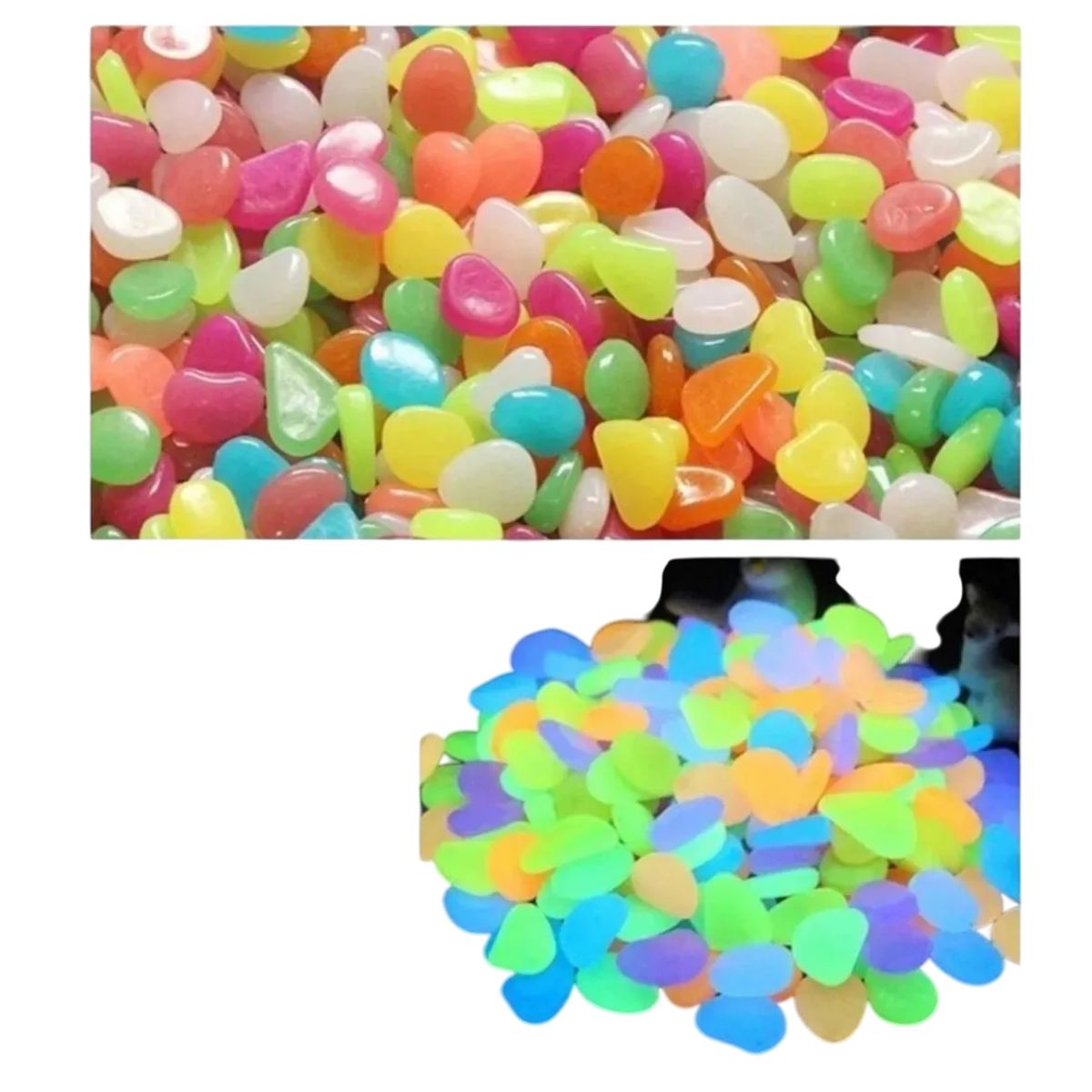 GENERICO - Piedras Luminosas Para Jardín Fluorescente Luz