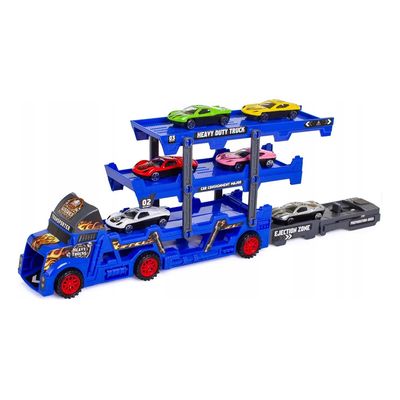 Imagen 2 del producto Camión Transportador De Autos Remolque 3 Pisos Juguete Camión Remolque