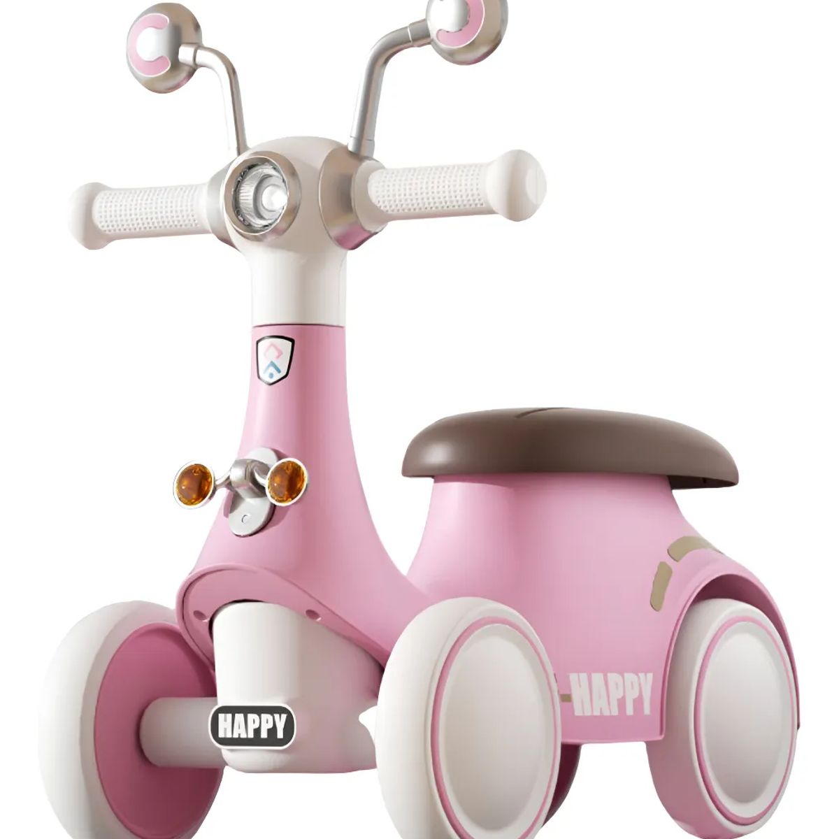 GENERICO - Correpasillos Auto Andador Con Luces Y Música Caracol Verde Color Rosa