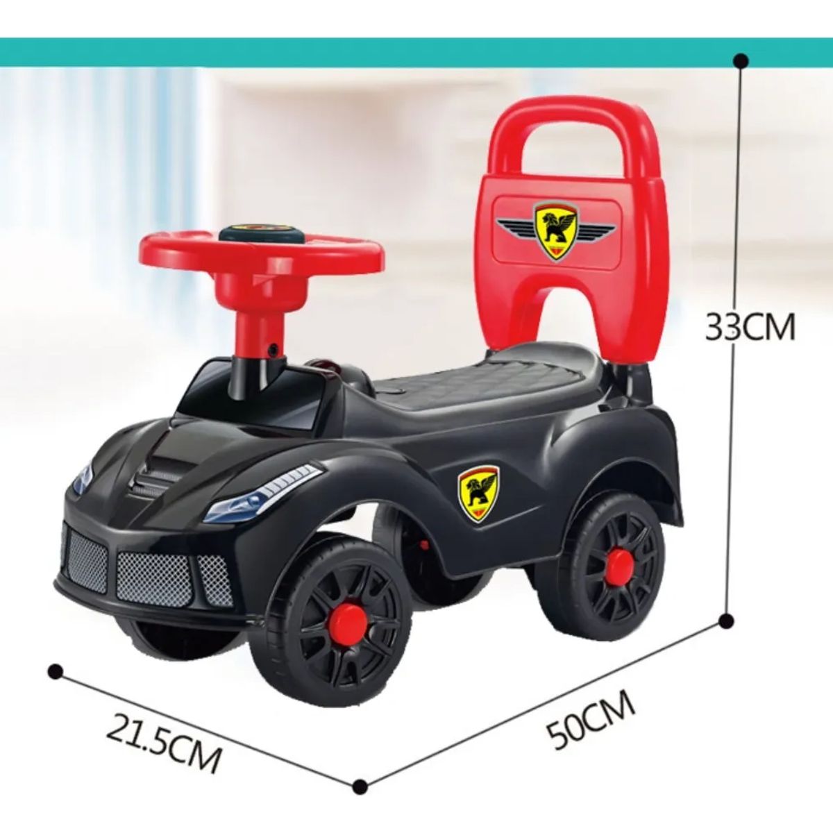 GENERICO - Correpasillos Auto Andador Infantil Con Sonido Color Negro