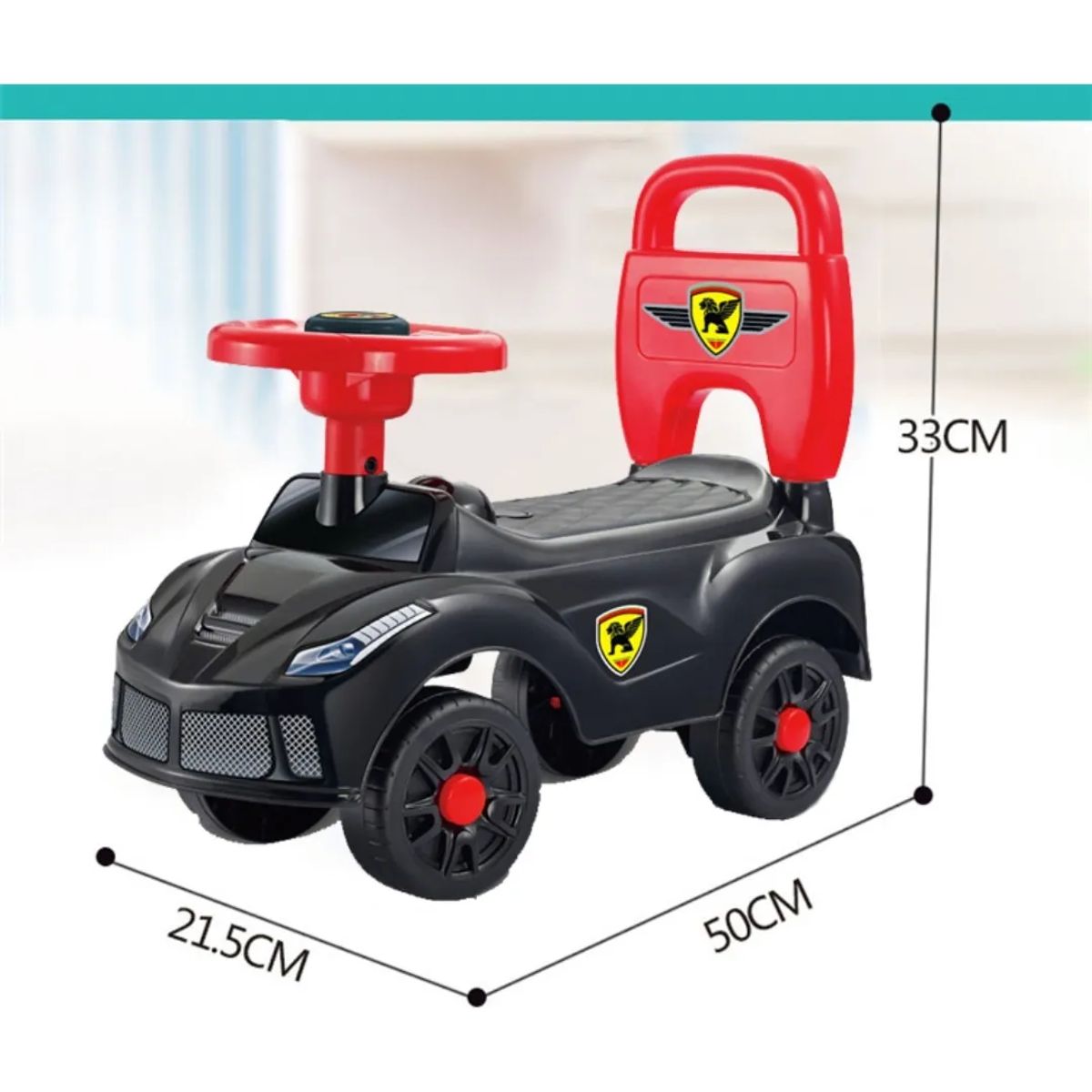 GENERICO - Correpasillos Auto Andador Infantil Con Sonido Color Negro