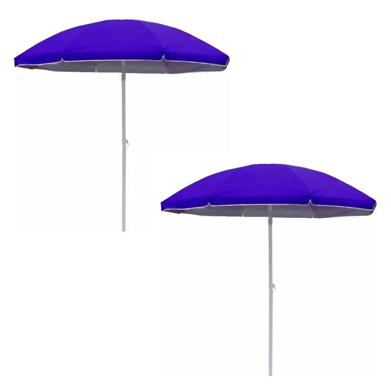 GENERICO - x2 Paragua De Sol Playa Verano 150cm Protección Uv Quitasol