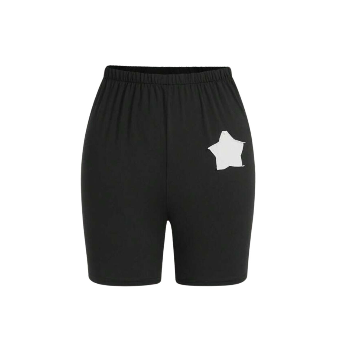 KIRAMA CLOTHING STORE - Short deportivo negro con estrella blanca