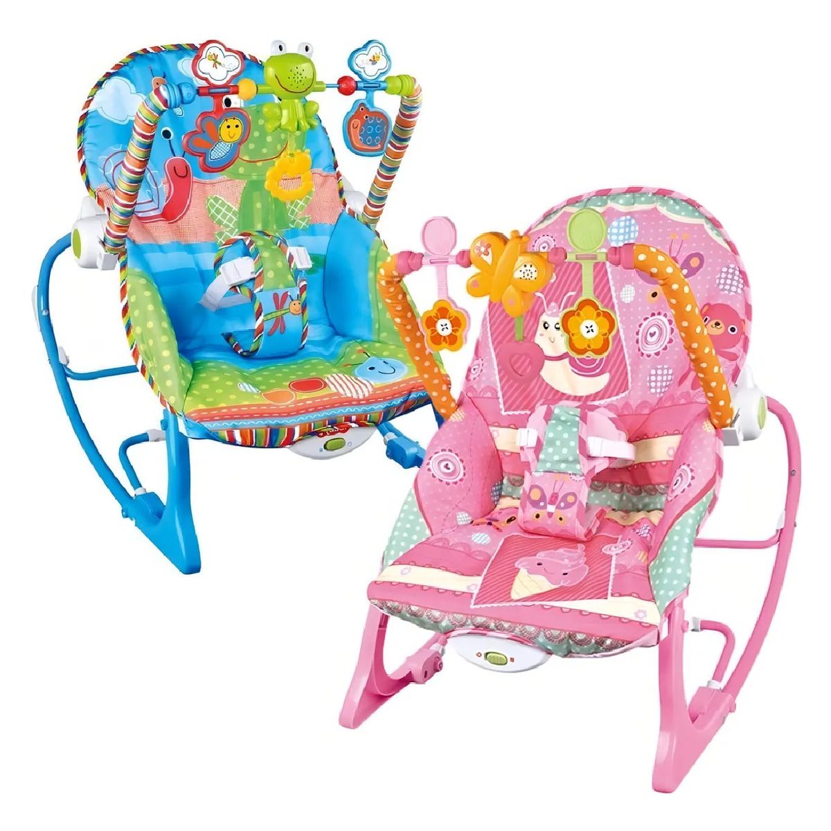 GENERICO - Silla mecedora para bebé azul