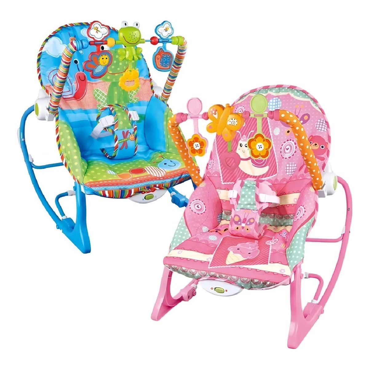 GENERICO - Silla mecedora para bebé azul