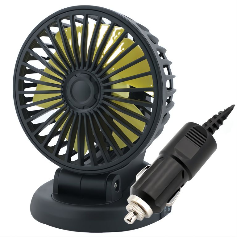 GENERICO Ventilador Para Auto Giratorio 360° 12v