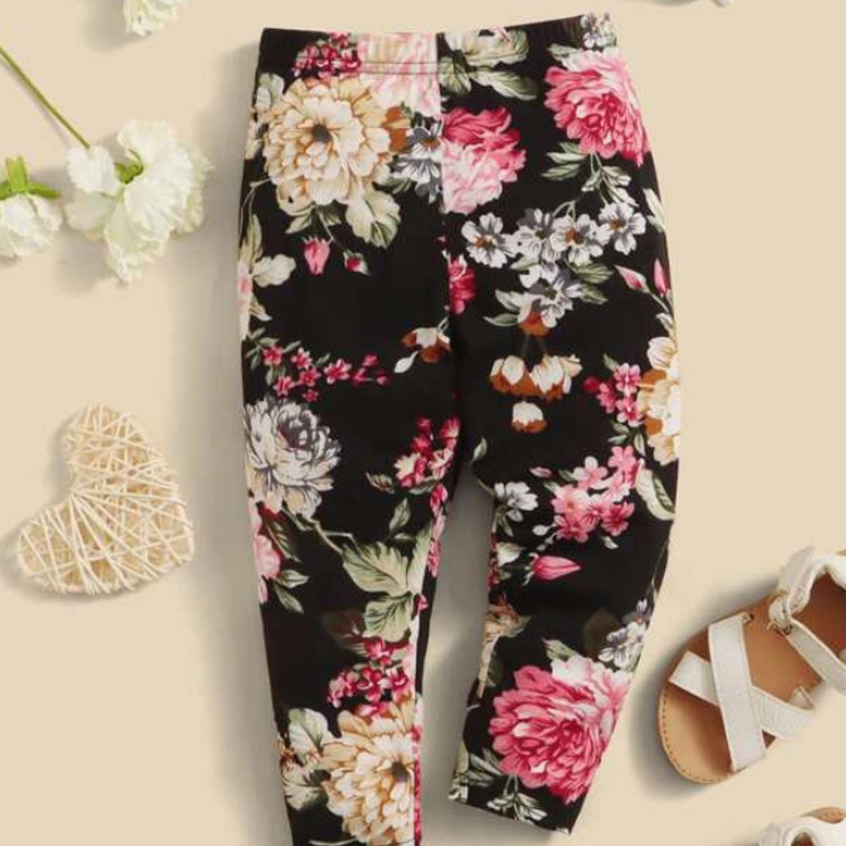 KIRAMA CLOTHING STORE - Leggings largas multicolor con estampado floral
