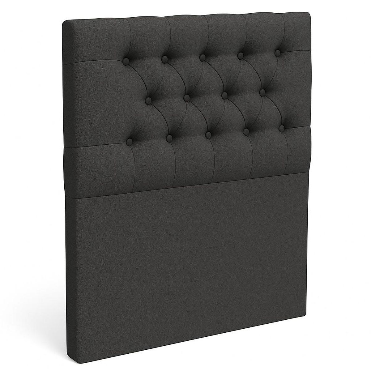 GENERICO - Respaldo De Cama 1.5 Plazas GRIS OSCURO En Lino