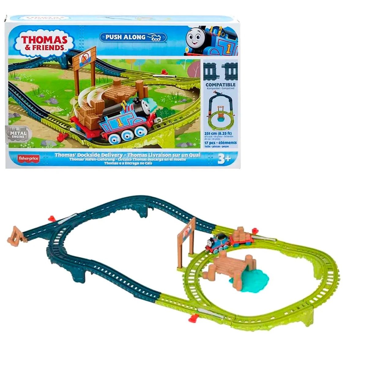THOMAS AND FRIENDS - Juguete Pista extension tren Thomas entrega en el muelle