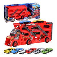 Camión Transportador De Autos Remolque 3 Pisos Juguete Camión Remolque