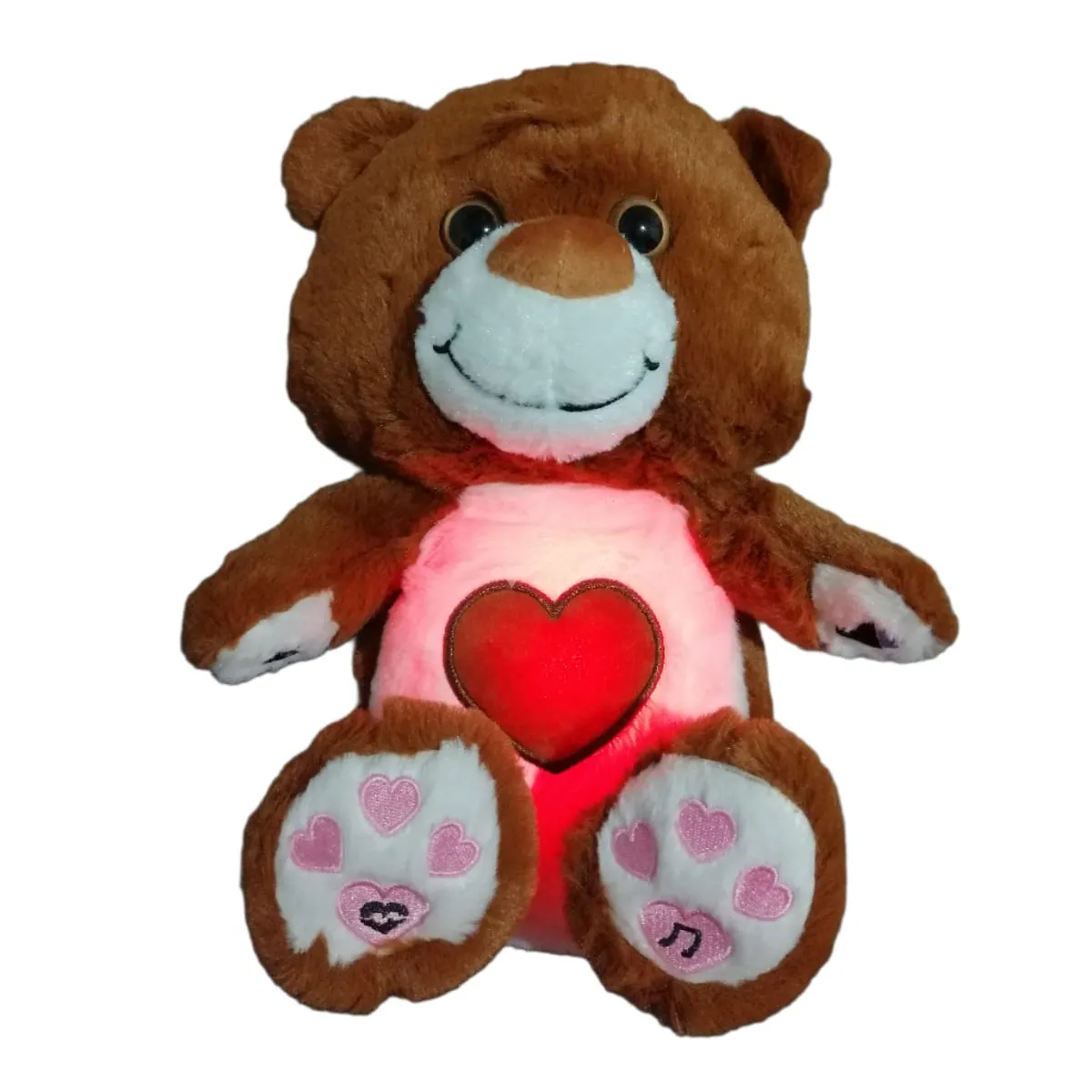 GENERICO - oso bebe peluche que respira musical con luces RGB