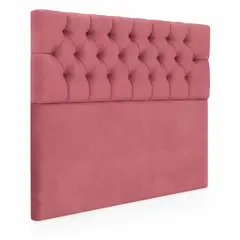GENERICO - Respaldo De Cama 1.5 Plazas ROSADO En Lino